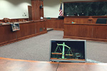 example of judicial video conference setup
