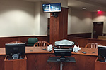 another example of the judicial video conference setup