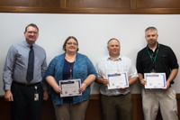 Photo of Ed Toner with Kim Dalton, Chad Cole and Justin Tiangco