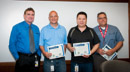 Left to right:  Ed Toner, Tracy Rocole, Miguel Felix, and Craig Middle