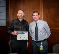 Photo of Ed Toner with Jason Meyer