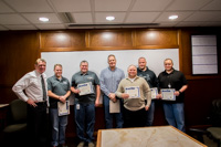 Photo of Ed Toner with Richard Lucht, Chad Cole, Steve Sheets, Mike Schmidt, Kevin Glantz and Steve Smith